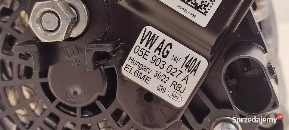 SKODA KAROQ ALTERNATOR 15 TSI 05E903027A