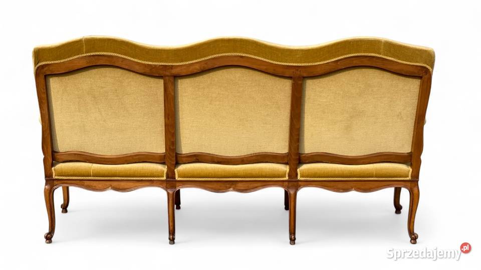 Sofa trzyosobowa w stylu ludwikowskim orzech Gryfice