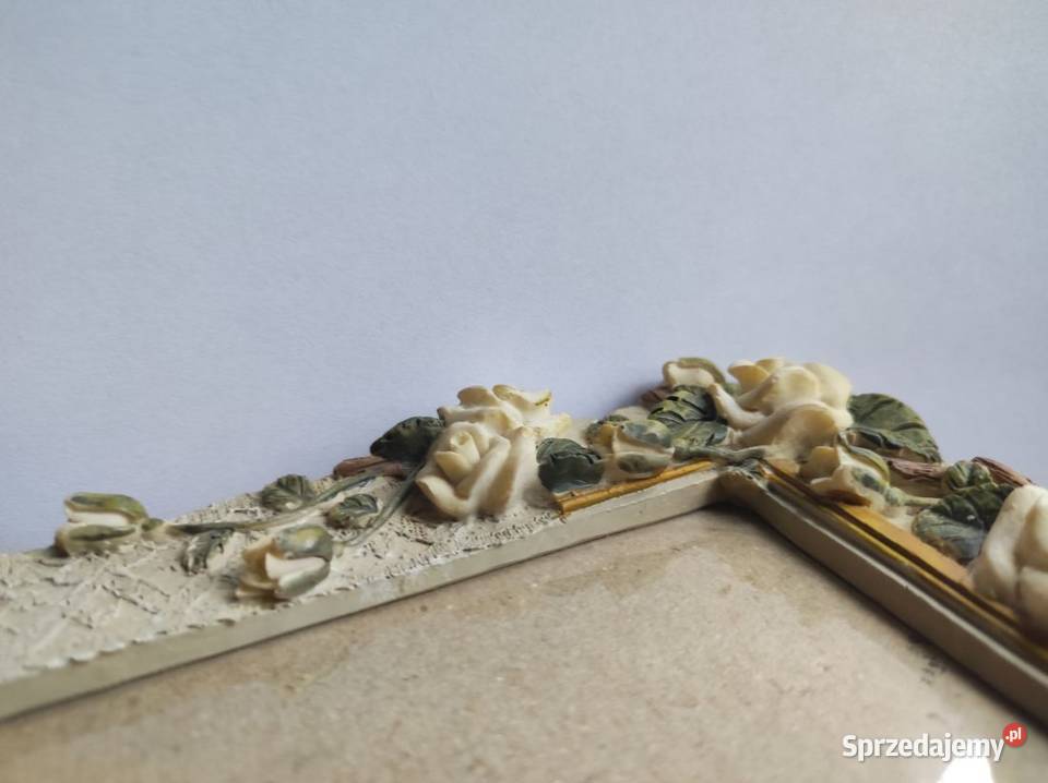 dekoracyjna stara ramka na zdjęcia z motywem róż Kielce sprzedam