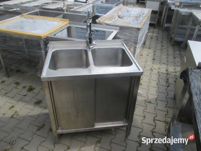 Zlew Gastronomiczny 2 Komorowy Drzwi Suwane Z Gastronomia