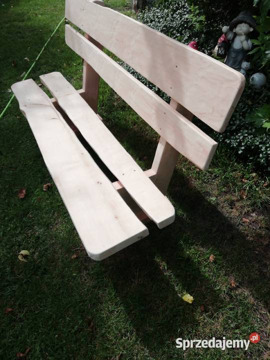 Ogrodowa ławka grube olchowe drewno drewno Pleszew