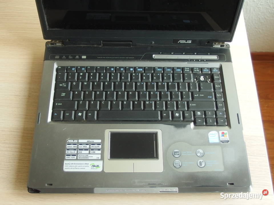 laptop ASUS A6R A6RP windows XP śląskie Orzesze