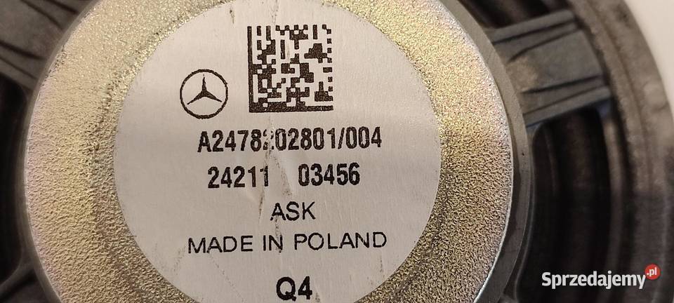 MERCEDES W247 GŁOŚNIK DESKI KONSOLI A2478202801 sprzedam