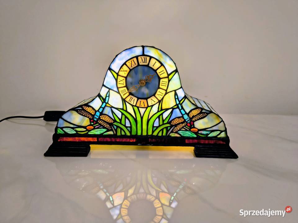 Tiffany lampa witrażowa stołowa nocna biurowa Zaręba