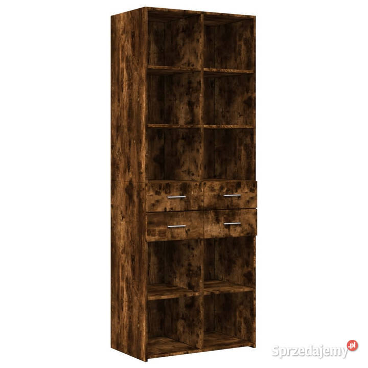 Wysoka szafka przydymiony dąb 70x425x185 Warszawa