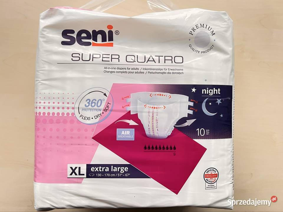 Seni Active Plus XL Majtki chłonne 17 opakowań Jeżów
