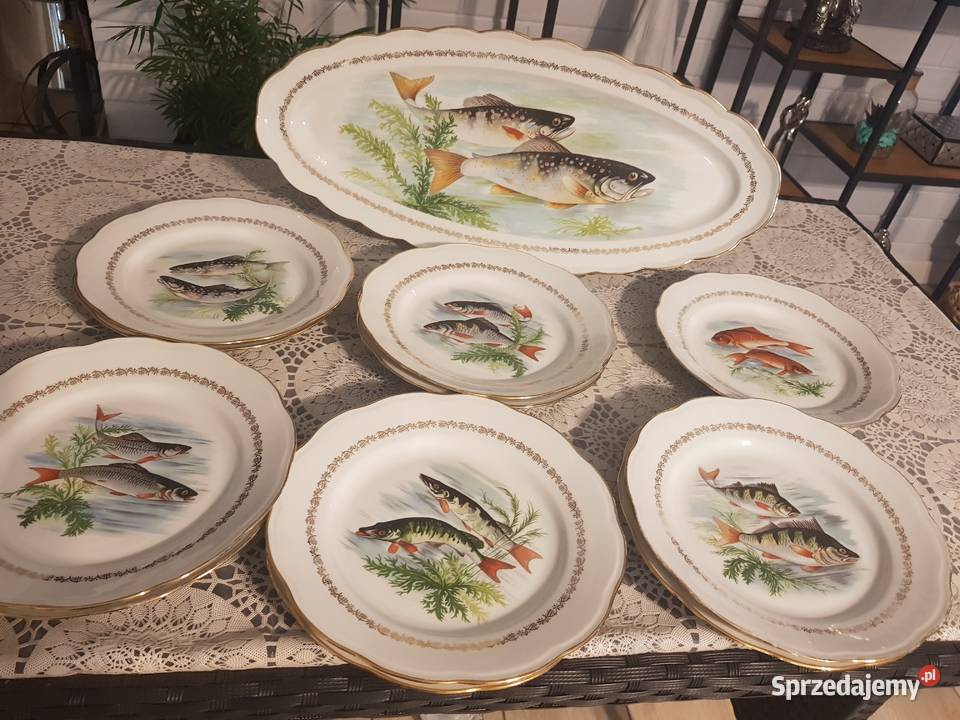 Serwis do ryb Ceramika i szkło Wola Podłężna sprzedam