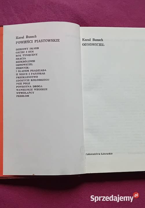 Karol Bunsch Odnowiciel Wyd Literackie 1988 r Koźminek