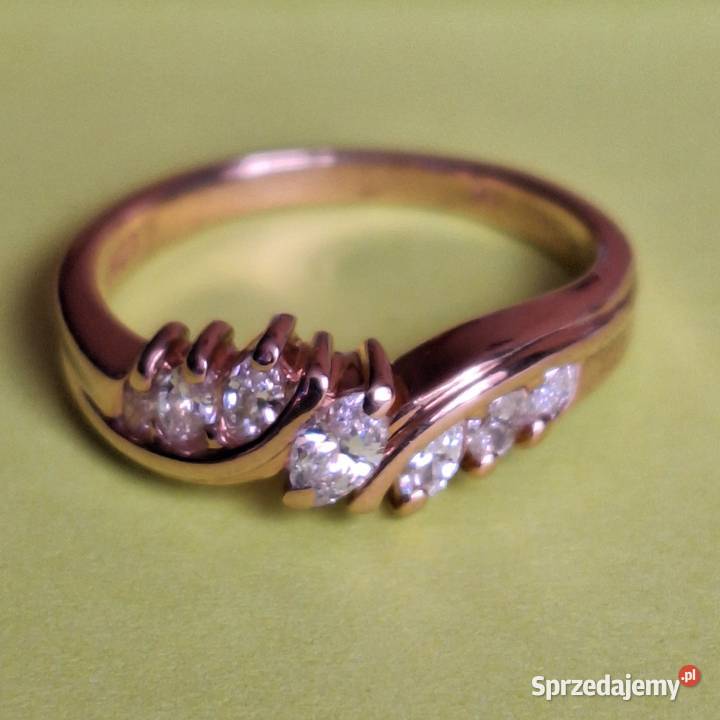 Pierścionek Damski Złoto 585 Diament szlif Grodzisk Mazowiecki