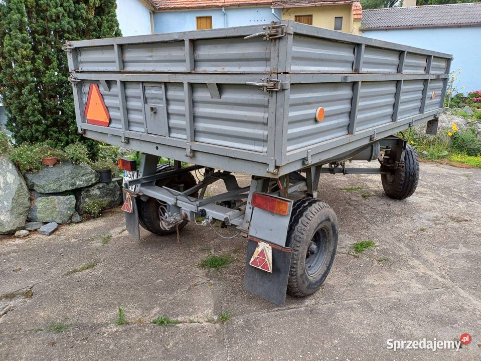 Przyczepa Wywrotka D47A firmy Sanok Autosan Przyczepy rolnicze Świdnica