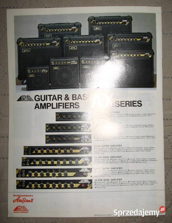 Aria Pro II Electric Guitars Catalog katalog sprzedam