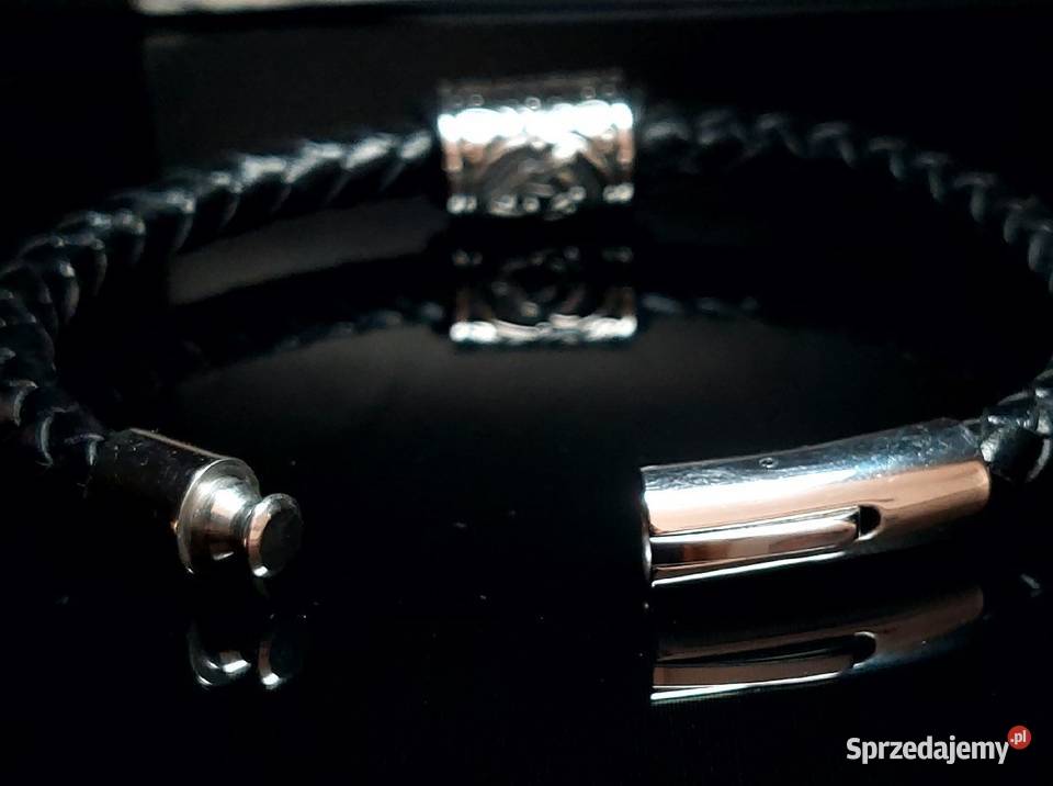 BRANSOLETKA RUNA TRIQUETRA STAL NIERDZEWNA SKÓRA Bransoletki lubelskie sprzedam