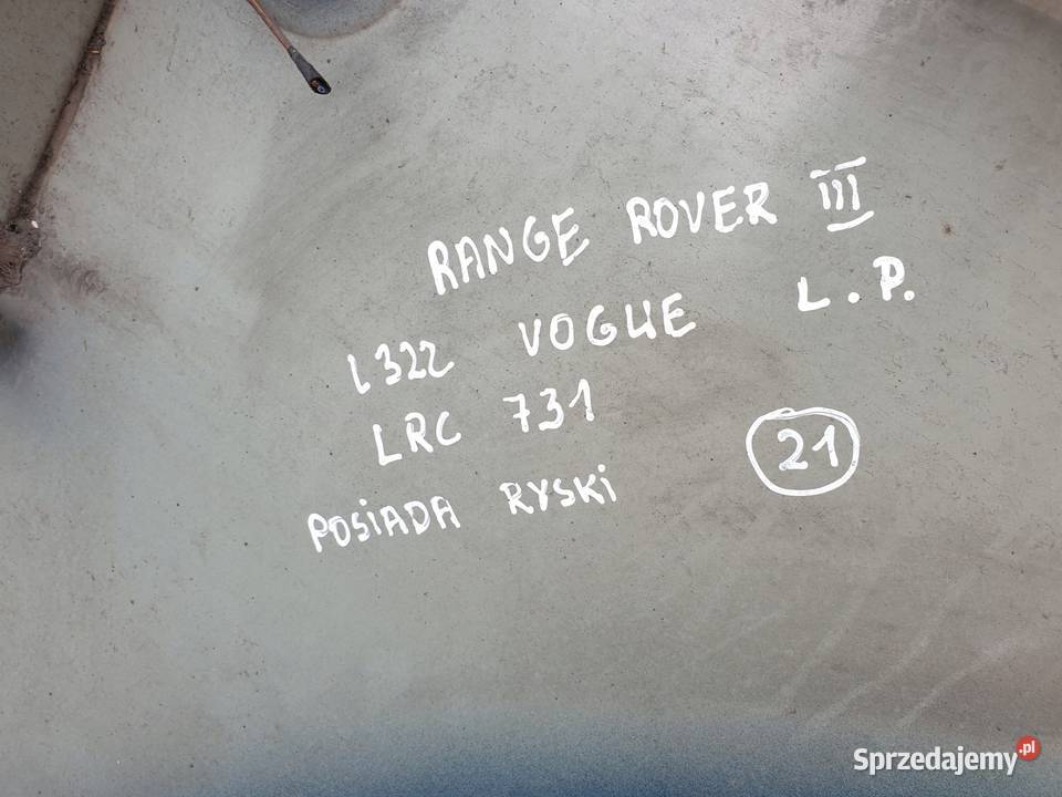 Range Rover Vogue L322 PRZEDNI BŁOTNIK LEWY lubelskie