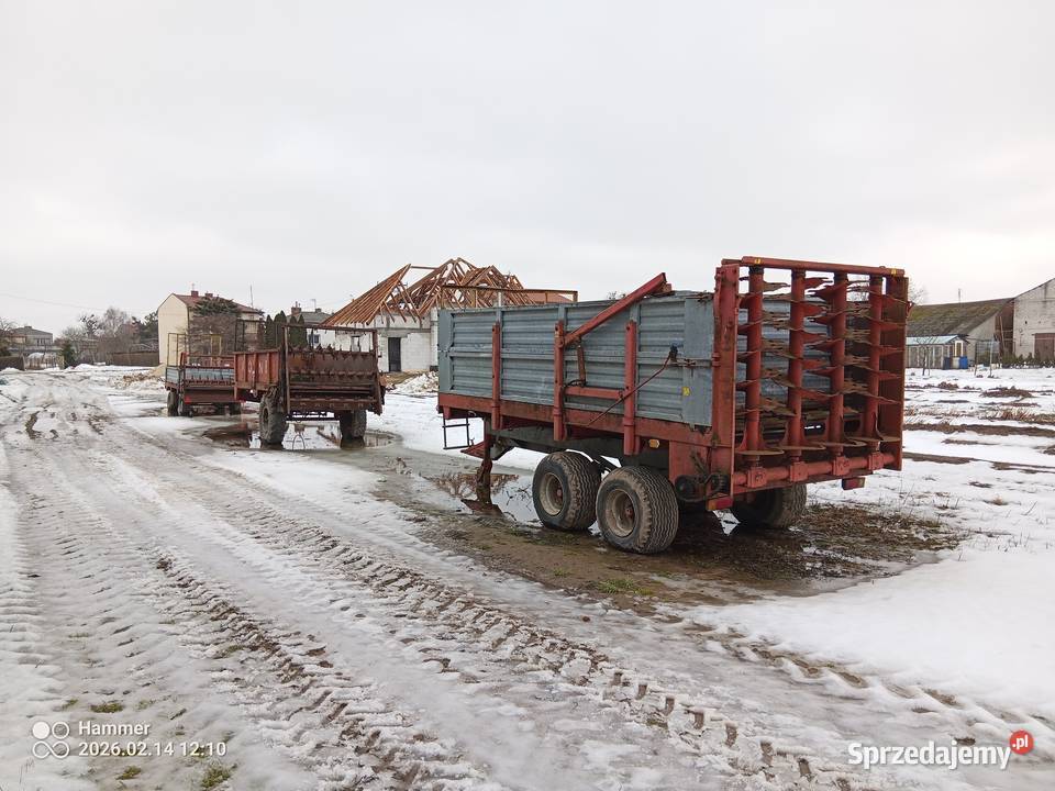 Rozrzutnik Obornika Cynkomet 8 Ton Tandem nieuszkodzony lubelskie Kurów sprzedam