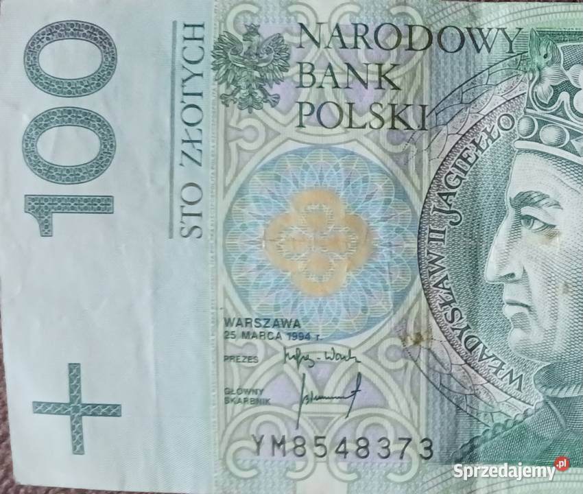 100 Władysław Jagiełło 1994 r seria zastępcza YM Konin sprzedam