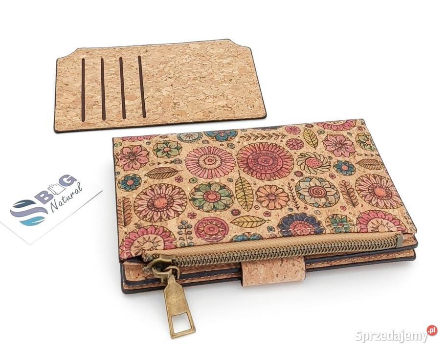 Portfel Wegański Korkowy Ultralekki Na Karty Warszawa