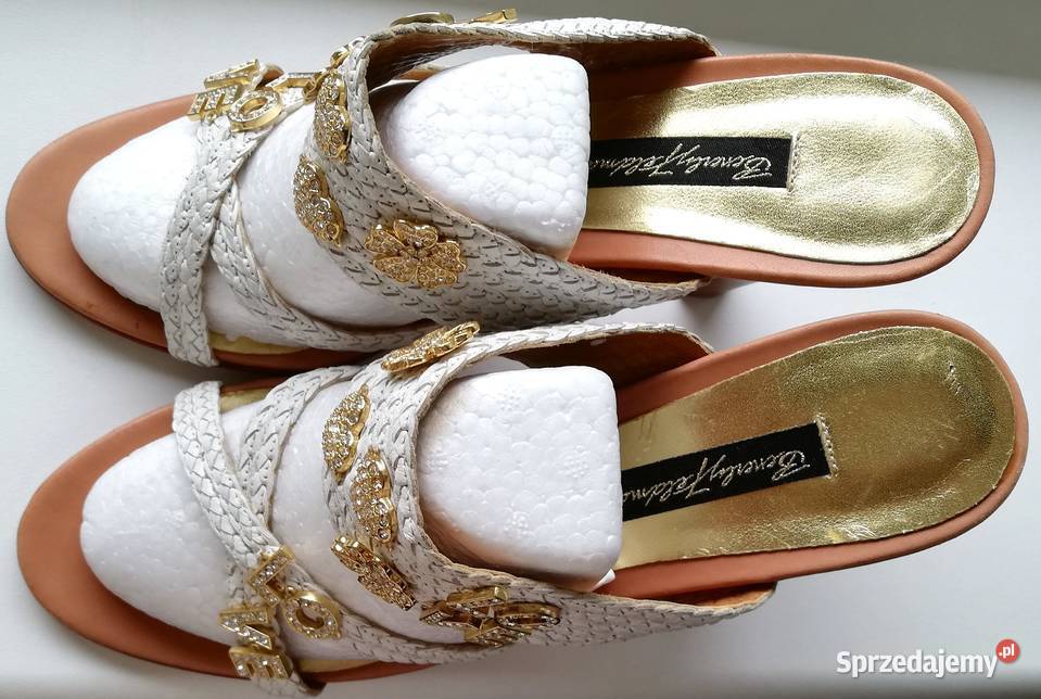Beverly Feldman 39 skórzane klapki sandały LOVE Szczecin sprzedam