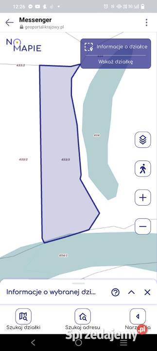 Łąka 2500m2 z linią brzegową rzeki Narew rolna podlaskie