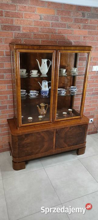 Piękna serwantka witryna art deco Łagów