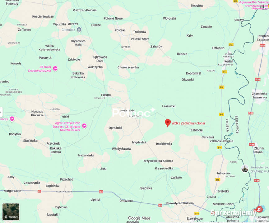 Działka budowlana Wólka Zabłocka Kolonia Wólka Zabłocka-Kolonia