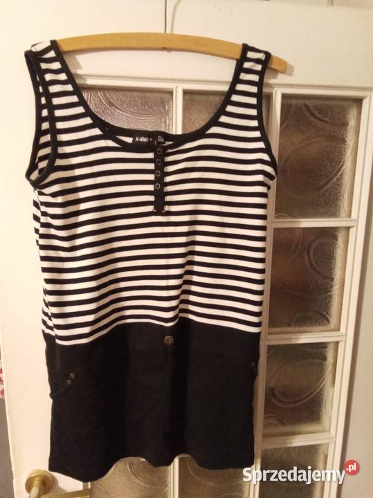 Koszulka na ramiączka w paski czarno białe Moda i Styl mazowieckie sprzedam
