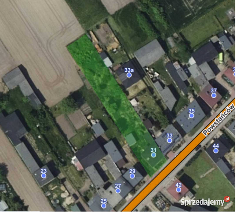 Działka budowlana z domem Woźniki