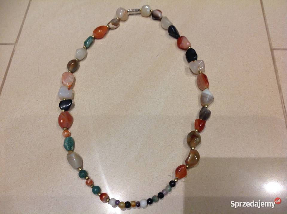 Naszyjnik z Kamieni Szlachetnych Vintage Nowa Sól