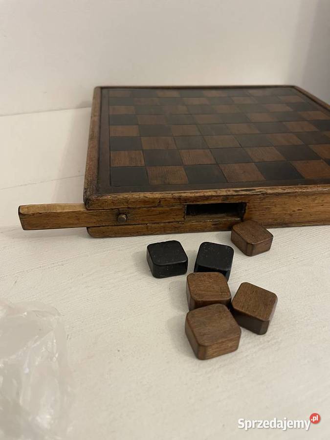 Warcaby stare przedwojenne drewniane Łódź sprzedam