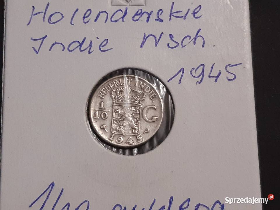 moneta srebrna Holenderskich Indii Wschodnich z