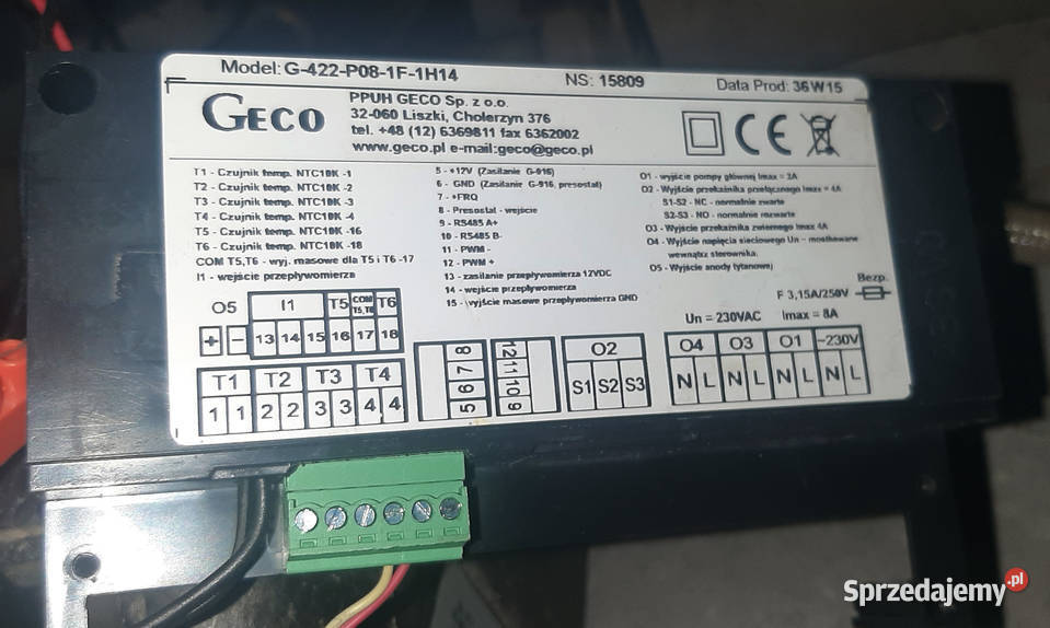 Naprawa sterowników Geco g422 P01 do P09 Międzychód