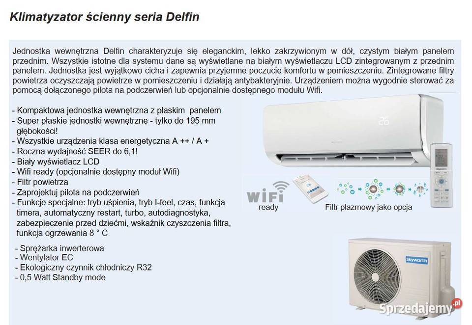 MEGA PROMOCJA NA KLIMATYZATOR SKYWORTH DELFIN mazowieckie Warszawa