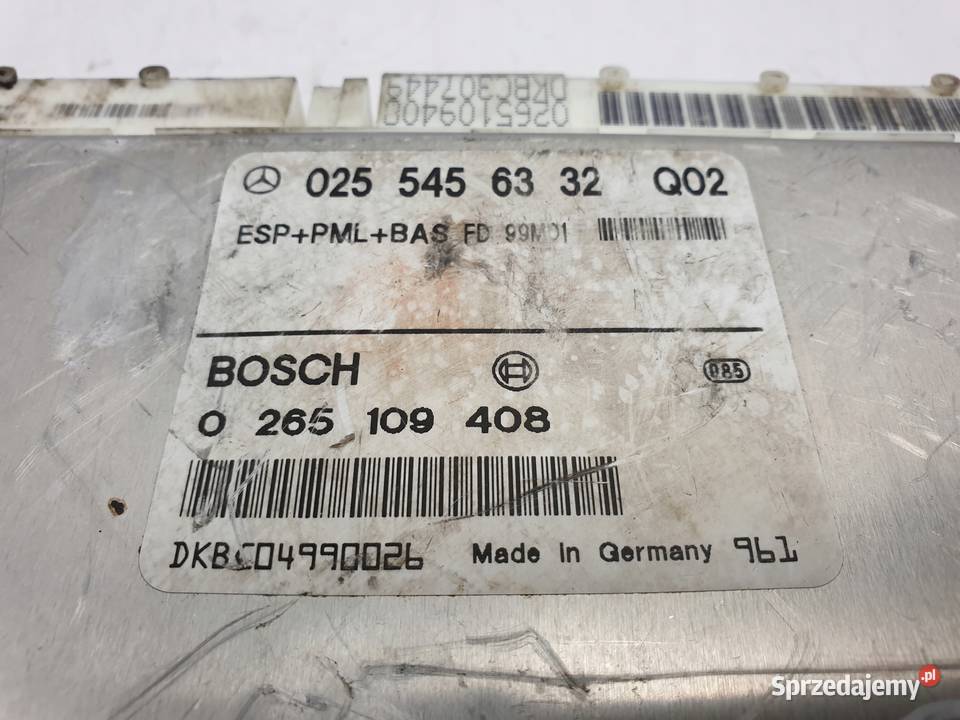 Mercedes W210 32 V6STEROWNIK SILNIKA 0261207352 Chełm sprzedam