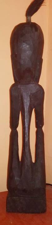 Drewniana afrykańska rzeźbafigurka rękodzieło Legnica