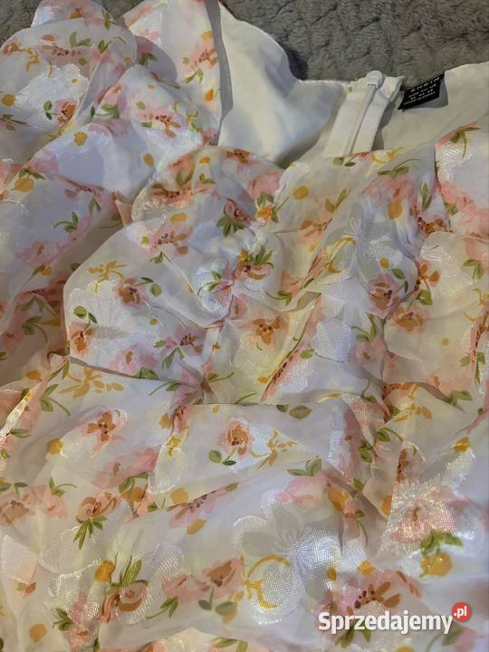 Długa sukienka w kwiaty Moda i Styl