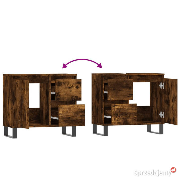 Szafka łazienkowa przydymiony dąb 65x33x60 sprzedam