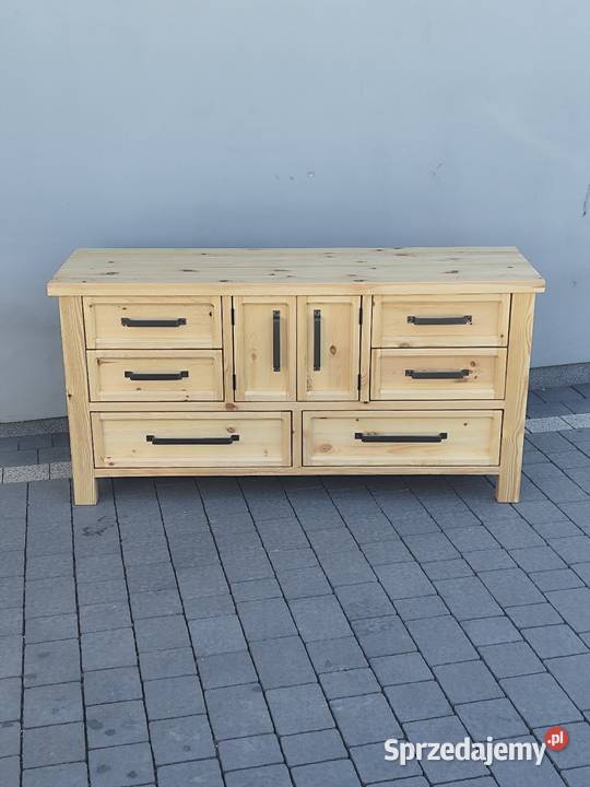 Komoda drewniana 150x48x75 Naturalne drewno Zduńska Wola