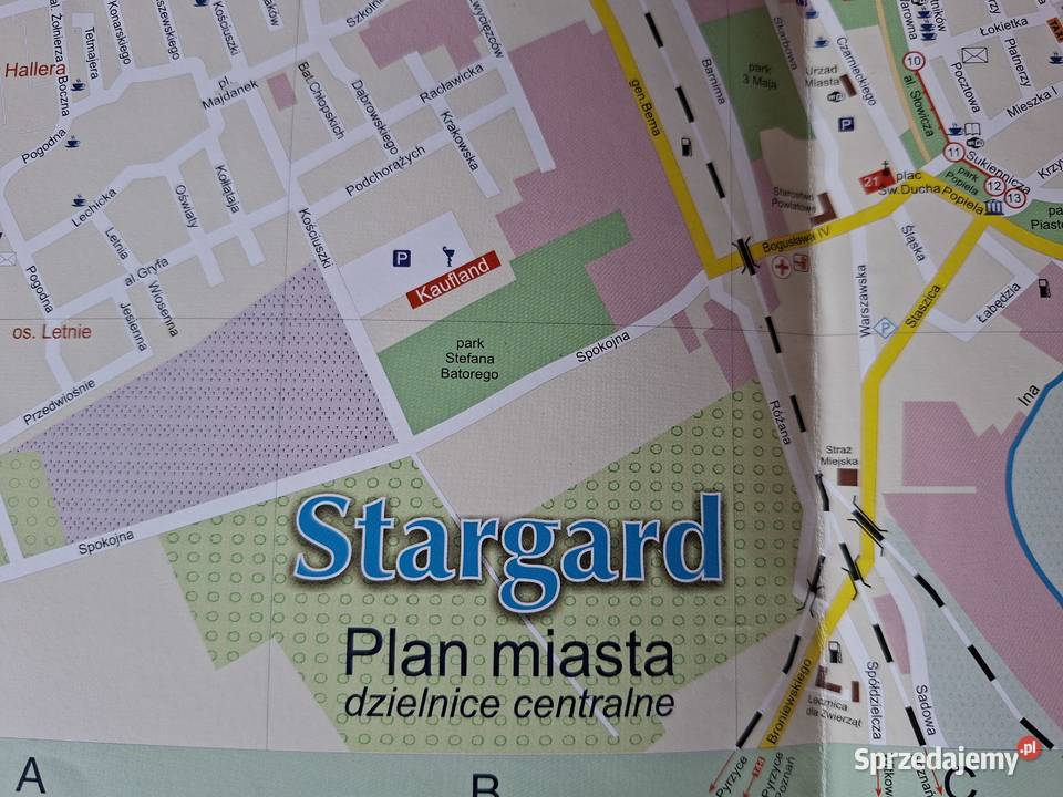 Szwajcaria Kaszubska 130 000 dwustronna mapa Kraków sprzedam