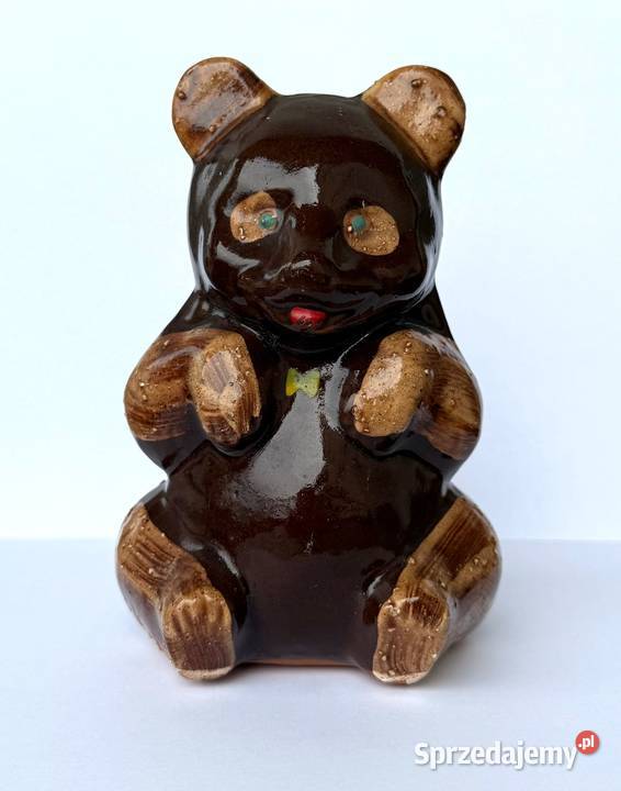 Miś skarbonka vintage lata 6070 figurka ceramika Kraków