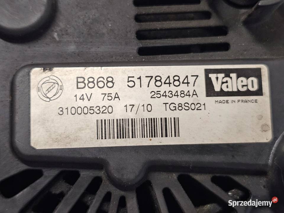 OPEL FIAT 13 CDTI 263A2000 alternator 51784847 osobowe