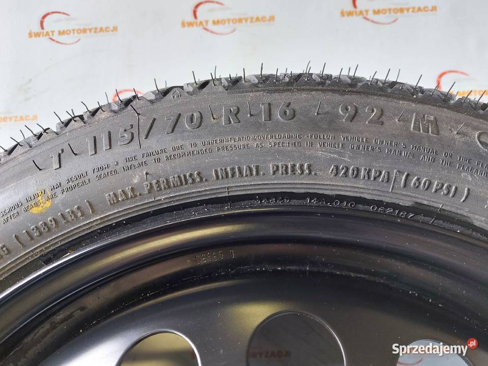 OPEL ASTRA H koło dojazdowe 1157016 92M 4x100 świętokrzyskie
