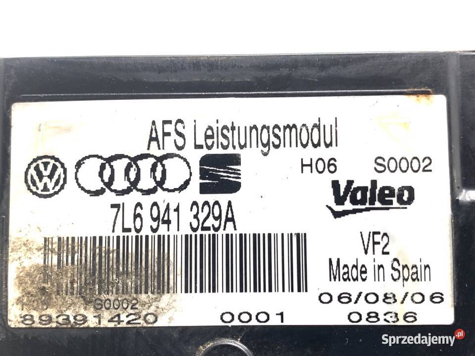 MODUŁ SKRĘTU REFLEKTORA AUDI Q7 4L 7L6941329A Czujniki i sterowniki świateł