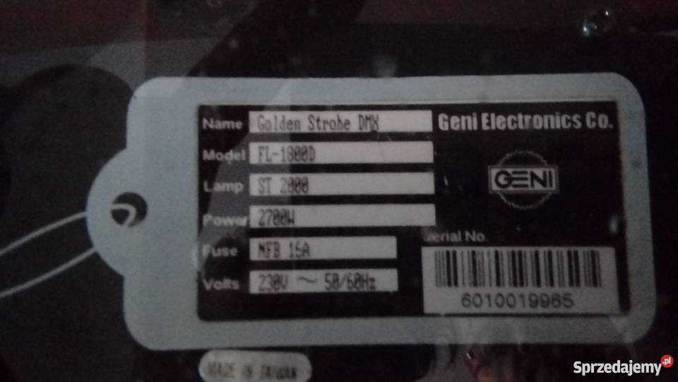 Stroboskop RGB LED światło i efekty pomorskie