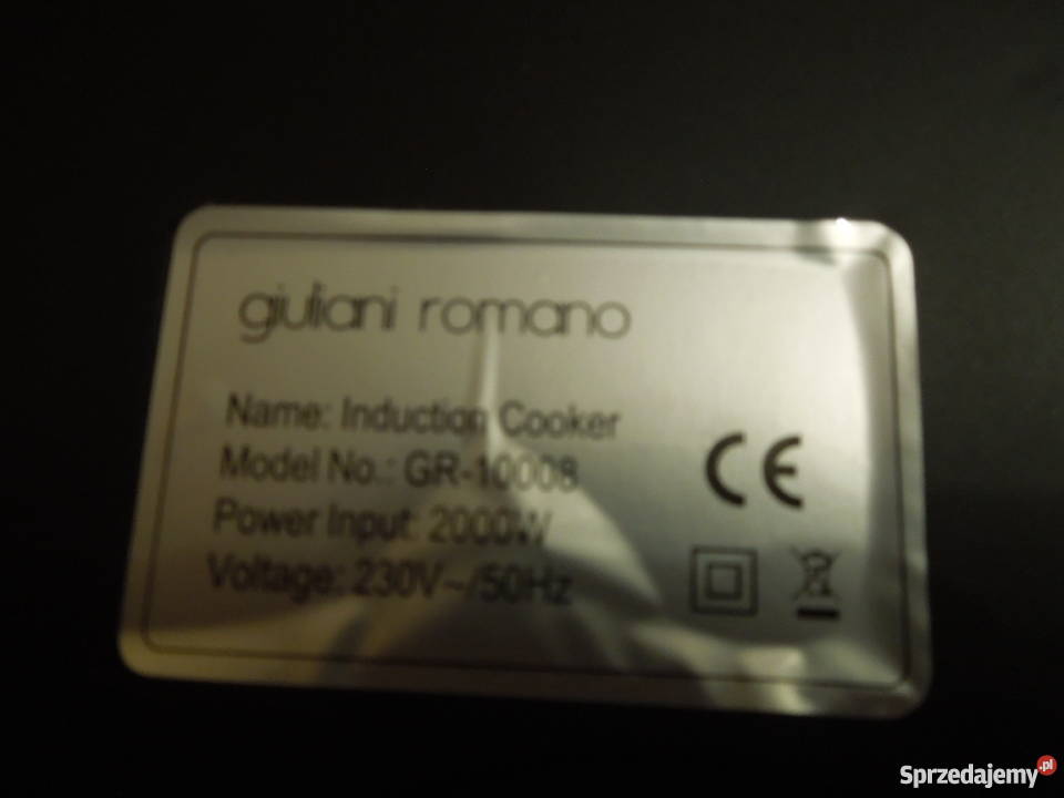 Kuchenka indukcyjna Giuliani Romano GR10008 Gorzów Wielkopolski