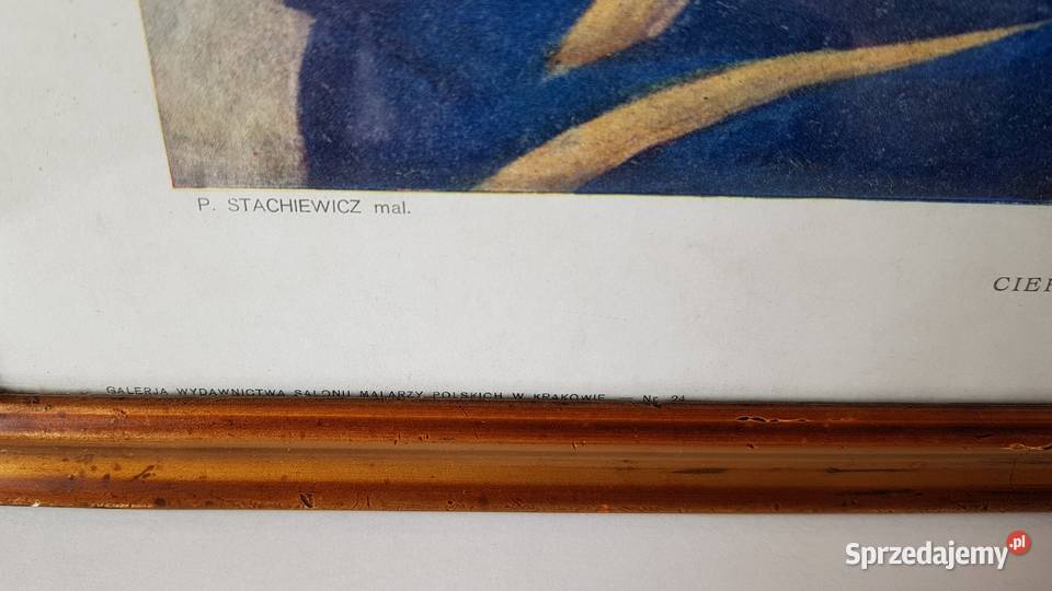 Przedwojenna grafika Ciekawa Piotr Stachiewicz Dąbrowa Górnicza