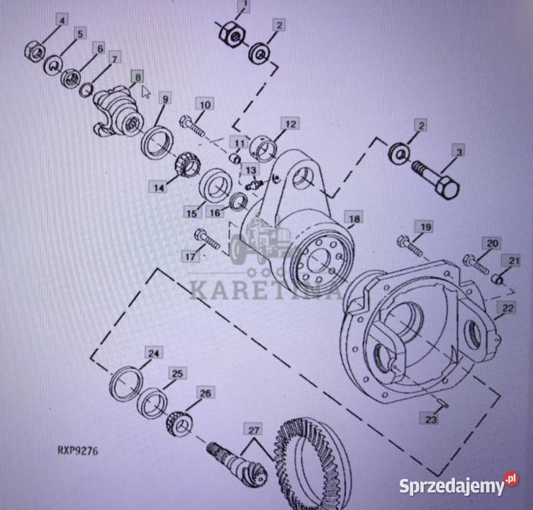 John Deere R100461jarzmo przegubu Jastrzębniki
