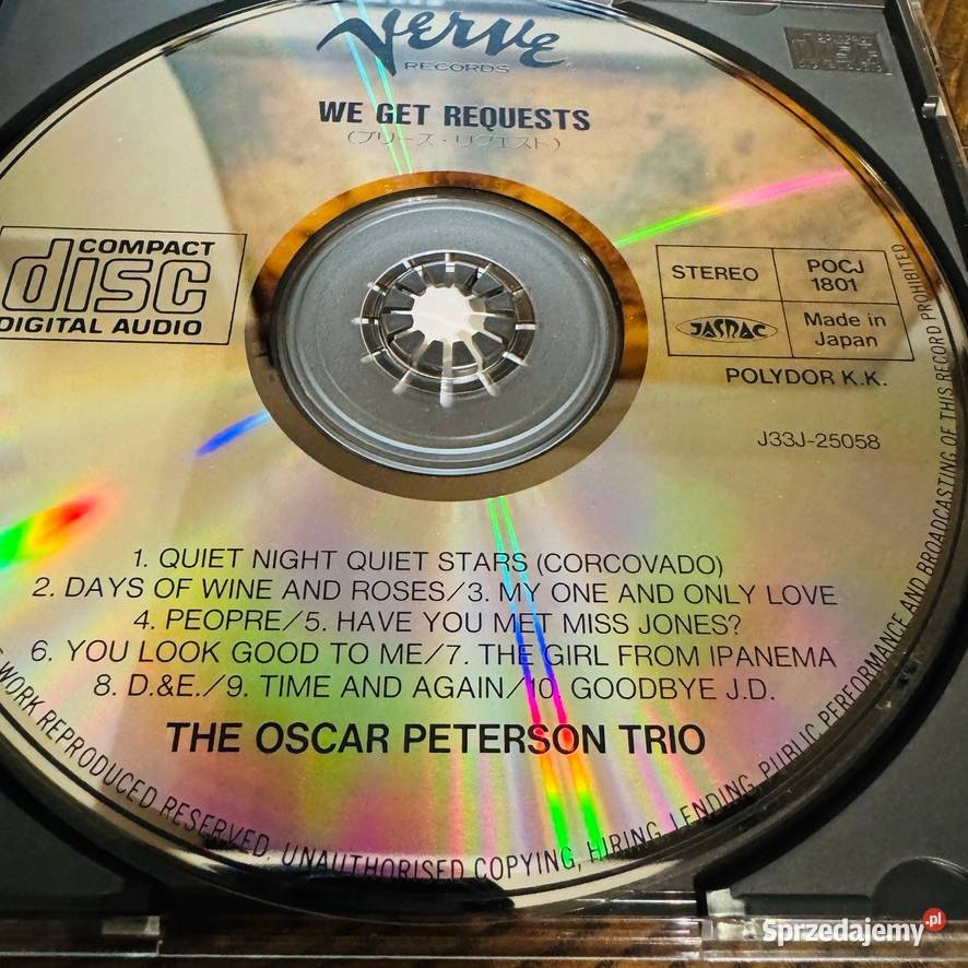 Oscar Peterson Trio We Get Requests NMEX Japan małopolskie