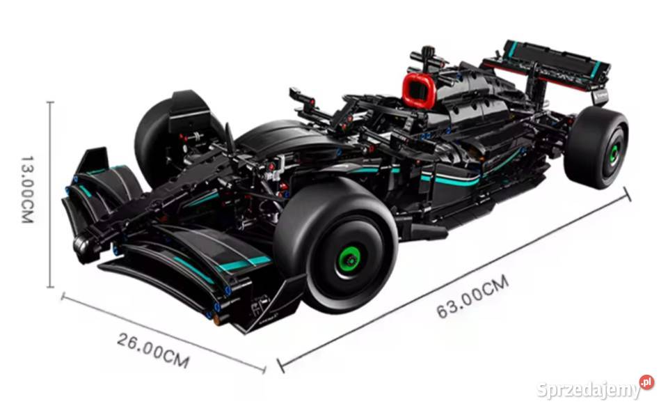Klocki SuperCar Mercedes bolid F1 AMG 1642elem Pobiedziska