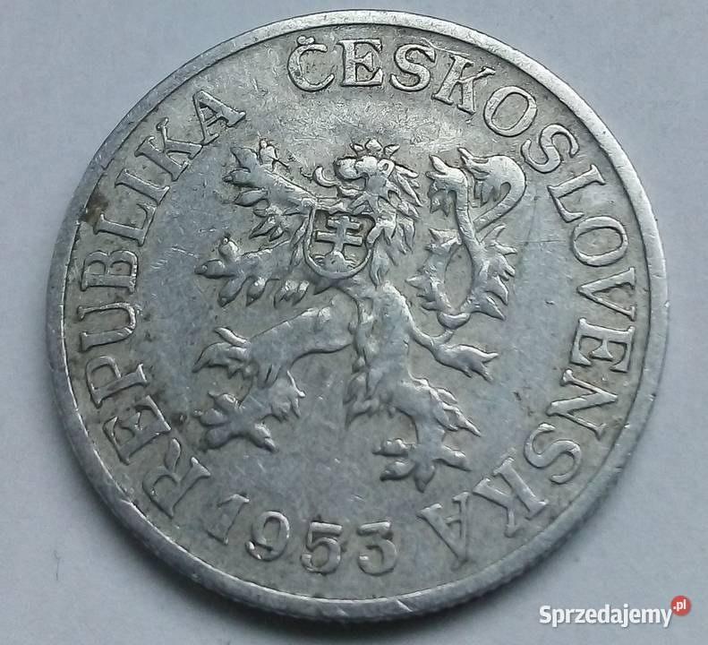 CZECHOSŁOWACJA25 HALERZY1953 rRZADKA Legionowo