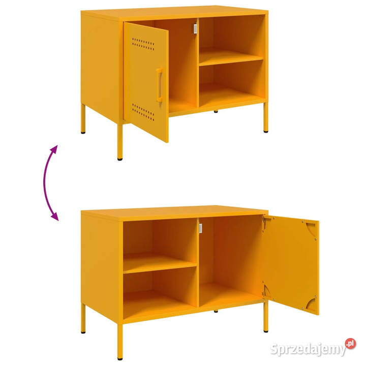 Szafka pod telewizor musztardowa 68x39x505 mazowieckie Warszawa
