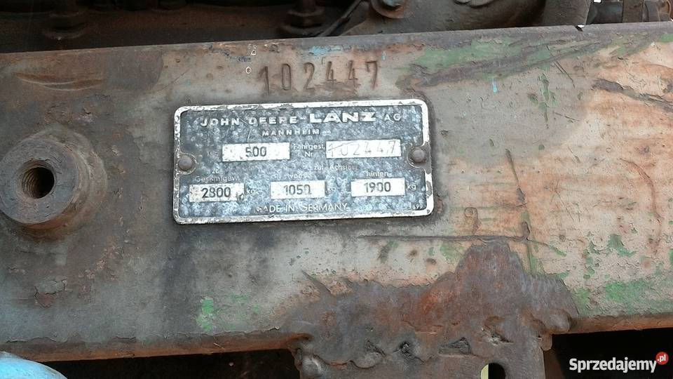 Ciagnik John deere Lanz 500 Kleczew
